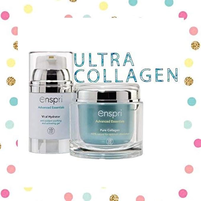 Enspri ULTRA PURE COLLAGEN PEPTIDES POWDER MASK: 5-MIN ANTI-AGING FACIAL KIT, 25 TREATMENTS 2 STEP SYSTEM INCLUDING VITAL HYDRATOR ANTI-AGING, REDUCE AGE SPOTS, SHRINKS PORES AND INCREASED ELASTICITY - Image 4